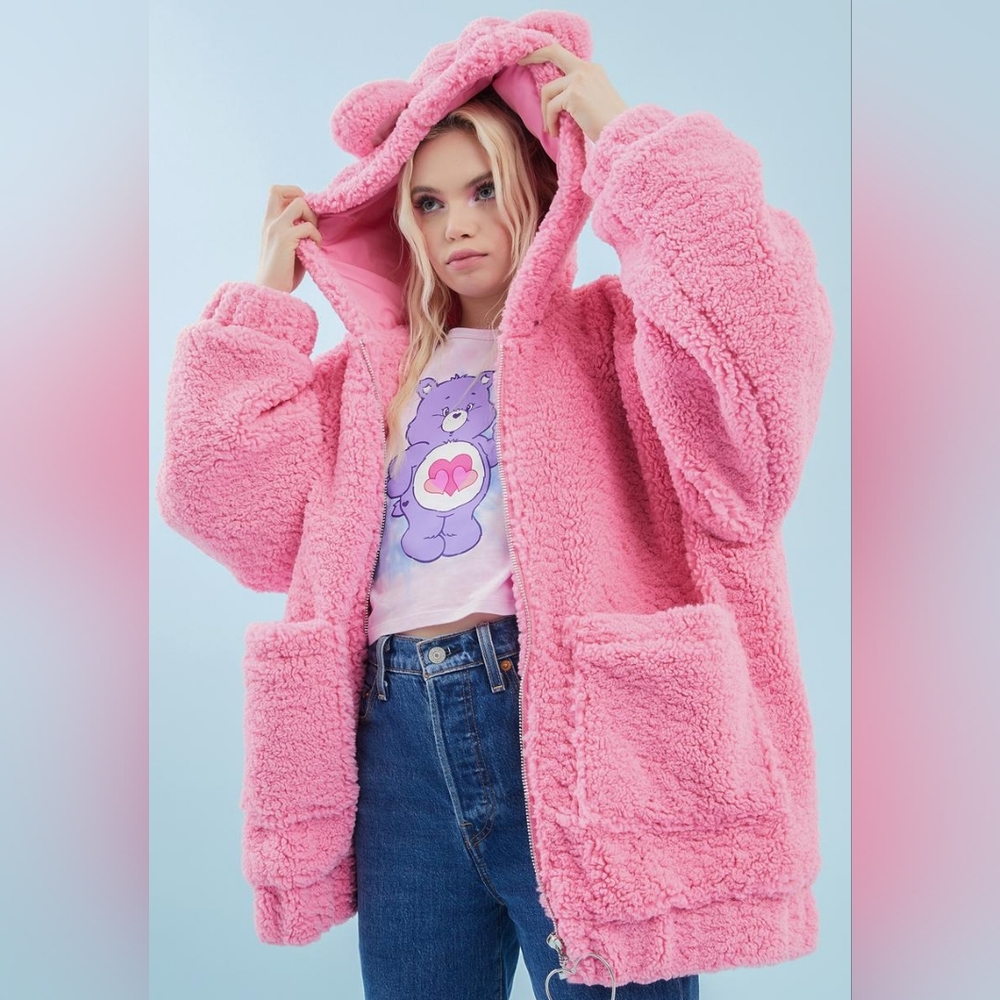 Dolls Kill x Care BearsWarm Fuzzies Oversized Hoodie